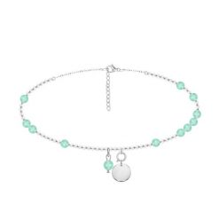 Bransoletka na kostkę Planets z posrebrzanym medalikiem. Żółte bransoletki Lilou, posrebrzane. Za 318.00 zł.