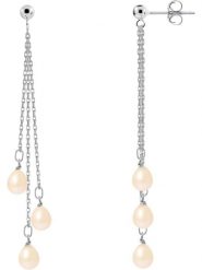 Pearline Srebrne kolczyki-wkrętki z perłami rozmiar: onesize. Różowe kolczyki Pearline, z perłą, srebrne. Za 247.45 zł.