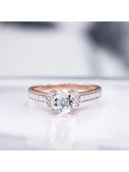 CARATELLI Złoty pierścionek "Chera" z diamentami rozmiar: 58. Żółte pierścionki CARATELLI, z diamentem, złote. Za 2,394.06 zł.