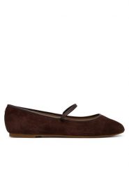 LAUREN RALPH LAUREN Baleriny Jayna Mj Fl 802P18425004 Brązowy. Brązowe baleriny Lauren Ralph Lauren, bez wzorów, ze skóry, bez obcasa. Za 599.99 zł.