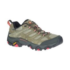Buty Sportowe Merrell Damskie Czarna Skóra. Czarne trekkingi Merrell, ze skóry, na fitness i siłownię. Za 695.15 zł.
