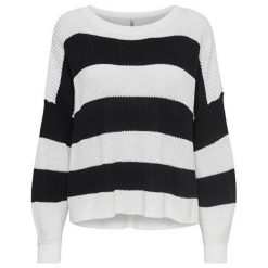 ONLY Damski sweter Ols Camp L / S Oversize Pullover Knt Black (rozmiar M). Czarne swetry Only, l, bez wzorów, bez ramiączek. W wyprzedaży za 51.00 zł.