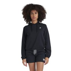 Bluza lekka z bawełna z kaptur na co dzień. Czarne bluzy LEONE 1947 APPAREL, bez wzorów, z bawełny, bez kaptura. W wyprzedaży za 112.15 zł.