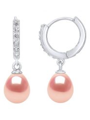 Pearl Addict Srebrne kolczyki-kreole z perłami rozmiar: onesize. Różowe kolczyki Pearl Addict, z cyrkonią, srebrne. Za 321.39 zł.