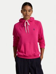 Polo Ralph Lauren Bluza 211935583011 Różowy Regular Fit. Czerwone bluzy Polo Ralph Lauren, xs, bez wzorów, z bawełny, bez kaptura. Za 489.99 zł.