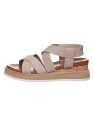 Ara Shoes Skórzane sandały w kolorze beżowym na koturnie rozmiar: 37. Brązowe sandały Ara Shoes, bez wzorów, z otwartym noskiem, bez obcasa, na koturnie, bez zapięcia. Za 149.31 zł.