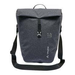 Torba na rower VAUDE ReCycle Pro. Czarne torby na ramię Vaude, bez wzorów, z materiału, eleganckie, na ramię, duże, z tłoczeniem, bez dodatków. Za 678.55 zł.
