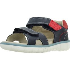 Sandały CLARKS ROAM SURF T Niebieski. Niebieskie sandały Clarks, bez wzorów, ze skóry, bez obcasa, bez zapięcia. Za 139.99 zł.