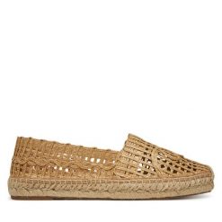 Espadryle Weekend Max Mara. Brązowe espadryle Weekend Max Mara, bez wzorów, bez obcasa, bez zapięcia. Za 849.99 zł.