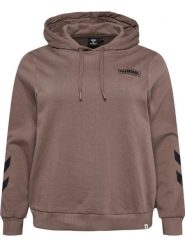 Bluza damska z kapturem Hummel Legacy Plus. Brązowe bluzy Hummel, na jesień, s, bez wzorów, z bawełny, z kapturem. Za 204.90 zł.