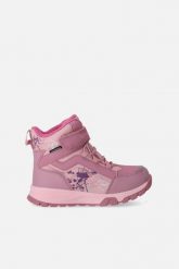 Buty zimowe. Czerwone kozaki LEMON, na zimę, z materiału, bez obcasa, bez zapięcia. W wyprzedaży za 99.90 zł.