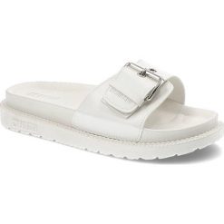 Białe Klapki Big Star Modne Buty Na Lato. Białe klapki Big Star, z aplikacjami, ze skóry ekologicznej, bez obcasa. Za 109.00 zł.