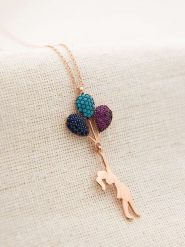 Lodie Silver Srebrny naszyjnik z zawieszką - dł. 43 cm rozmiar: onesize. Szare naszyjniki Lodie Silver, z cyrkonią, srebrne. Za 43.99 zł.