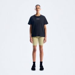 Koszulka bawełniana damska Berghaus Nature Essential Tee Af. Czarne bluzki Berghaus, bez wzorów, z bawełny, casualowe, bez kołnierzyka, bez ramiączek. Za 153.99 zł.