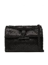 Kurt Geiger Torebka Fabric Mini Kensington 9546600609 Czarny. Czarne torebki klasyczne Kurt Geiger, bez wzorów, z materiału, bez dodatków. Za 819.99 zł.