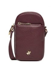 Beverly Hills Polo Club Torebka C-BHPC-L-004-08 Bordowy. Czerwone torebki klasyczne Beverly Hills Polo Club, bez wzorów, z materiału, bez dodatków. Za 99.99 zł.