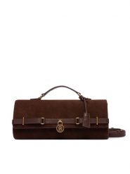 Tommy Hilfiger Torebka American Icon Clutch Suede AW0AW19515 Brązowy. Brązowe torebki klasyczne TOMMY HILFIGER, bez wzorów, ze skóry, bez dodatków. Za 1,099.00 zł.