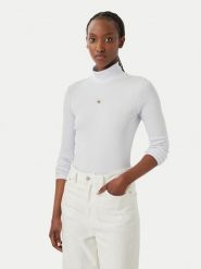Calvin Klein Jeans Golf LV047D203G Fioletowy jasny Slim Fit. Fioletowe golfy Calvin Klein Jeans, s, bez wzorów, z bawełny, bez ramiączek. Za 209.99 zł.