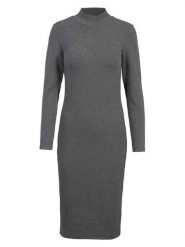 Herrlicher Sukienka w kolorze antracytowym rozmiar: XS. Czarne sukienki Herrlicher, xs, bez wzorów, bez kołnierzyka, bez ramiączek, midi. Za 165.99 zł.