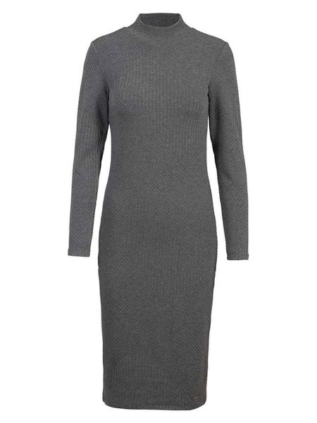 Herrlicher Sukienka w kolorze antracytowym rozmiar: L. Czarne sukienki Herrlicher, l, bez wzorów, bez kołnierzyka, bez ramiączek, midi. Za 174.02 zł.