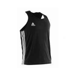 Koszulka treningowa adidas Boxing Top. Czarne bluzki Adidas, bez wzorów, bez kołnierzyka, bez ramiączek. Za 135.50 zł.