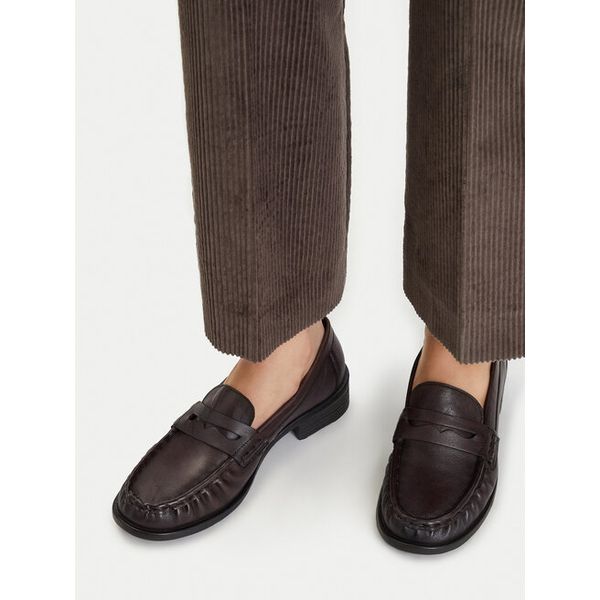 Lordsy Lasocki. Brązowe lordsy Lasocki, bez wzorów, bez obcasa, bez zapięcia. Za 229.99 zł.