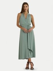 Lauren Ralph Lauren Sukienka koktajlowa 253911848003 Zielony Regular Fit. Zielone sukienki Lauren Ralph Lauren, bez wzorów, z syntetyku, wizytowe, bez kołnierzyka, bez ramiączek. Za 1,039.00 zł.