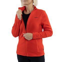 Bluza techniczna damska Viking Tesero Lady, polar. Czerwone bluzy Viking, s, bez wzorów, z polaru, bez kaptura. Za 159.00 zł.