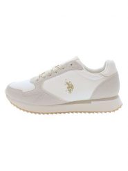 U.S. Polo Assn. Sneakersy w kolorze kremowo-białym rozmiar: 37. Białe trampki U.S. Polo Assn., bez wzorów, bez zapięcia. Za 209.82 zł.