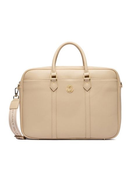 Beverly Hills Polo Club Torebka CEO-BHPC-L-010-09 Écru. Torby na laptopa Beverly Hills Polo Club, bez wzorów, z materiału. Za 269.99 zł.