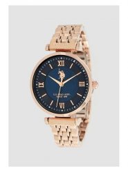 U.S. Polo Assn. Zegarek kwarcowy w kolorze różowozłoto-granatowym rozmiar: onesize. Czerwone, analogowe zegarki U.S. Polo Assn., metalowe. Za 217.99 zł.