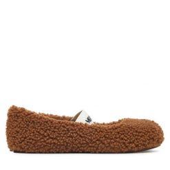 Baleriny Moon Boot. Brązowe baleriny Moon Boot, bez wzorów, bez obcasa. Za 669.99 zł.