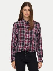 ONLY Koszula Evia 15355741 Bordowy Loose Fit. Czerwone koszule Only, xl, bez wzorów, z wiskozy, bez kołnierzyka, bez ramiączek. Za 139.99 zł.