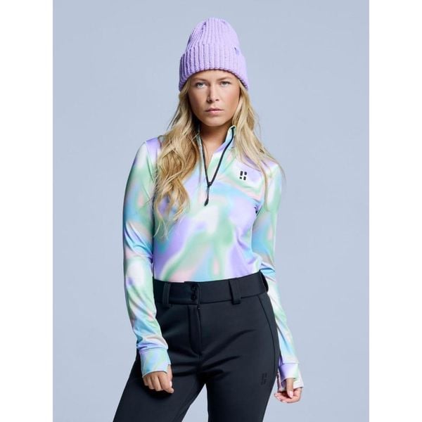 Bluza narciarska - Damska – Cabin Life – różowym wielokolorowym. Czerwone bielizna sportowa POEDERBAAS, xs, bez wzorów, z elastanu. Za 264.52 zł.