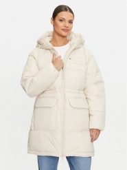 Tommy Jeans Płaszcz zimowy Vail DW0DW18842 Beżowy Regular Fit. Brązowe płaszcze Tommy Jeans, na zimę, m, bez wzorów, z jeansu, bez kaptura. Za 1,199.00 zł.