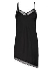 Sublevel Sukienka w kolorze czarnym rozmiar: M/L. Czarne sukienki Sublevel, l, bez wzorów, z koronki, z asymetrycznym kołnierzem, bez ramiączek, midi, asymetryczne. Za 104.99 zł.