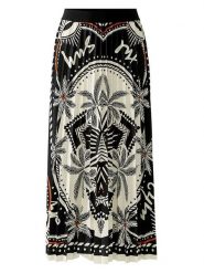 Miss Lagotte Spódnica w kolorze czarno-kremowym rozmiar: 40. Czarne spódnice Miss Lagotte, bez wzorów, midi. Za 165.99 zł.