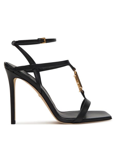 Elisabetta Franchi Sandały SA07B61E2 Czarny. Czarne sandały Elisabetta Franchi, bez wzorów, ze skóry, bez obcasa, na szpilce, bez zapięcia. Za 1,587.99 zł.
