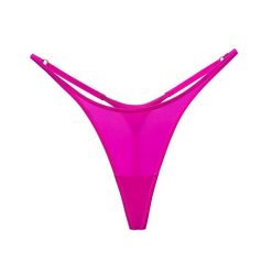 Stringi biodrówki z delikatnych materiałów niewidoczne pod ubraniem Viole. Czerwone stringi Intica, bez wzorów, z materiału. Za 69.00 zł.