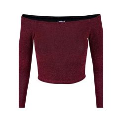 Damska Brokatowa Bluzka Na Ramiączkach Z Długim Rękawem. Brązowe bluzki Urban Classics, s, bez wzorów, sportowe, bez kołnierzyka, bez ramiączek. Za 84.99 zł.