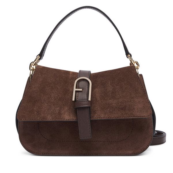 Torebka Furla. Brązowe torebki klasyczne Furla, bez wzorów, bez dodatków. Za 1,869.00 zł.
