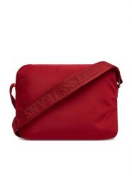 Guess Jeans Torebka CWBEO-GUESS-XC-002-09 Czerwony. Czerwone listonoszki Guess Jeans, z aplikacjami, z jeansu, bez dodatków. Za 199.99 zł.