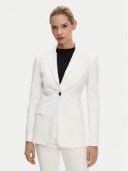 PINKO Marynarka 104903 A1L3 Biały Regular Fit. Białe marynarki i żakiety Pinko, l, bez wzorów, z wiskozy. Za 999.99 zł.
