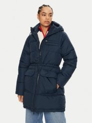 Tommy Jeans Płaszcz zimowy DW0DW18842 Granatowy Regular Fit. Niebieskie płaszcze Tommy Jeans, na zimę, m, bez wzorów, z jeansu, bez kaptura. Za 1,199.00 zł.