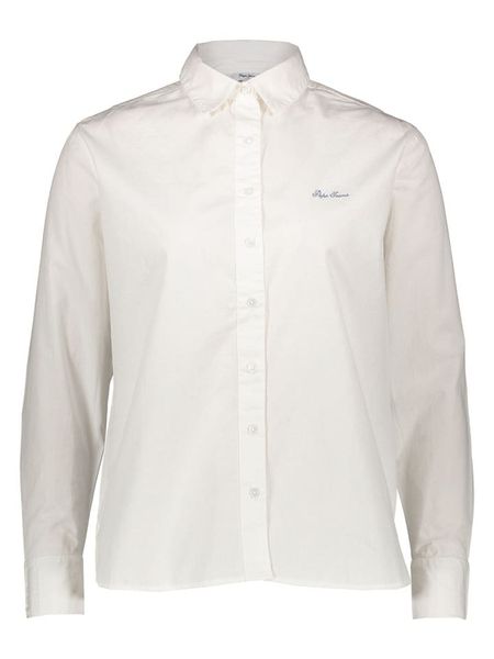 Pepe Jeans Koszula w kolorze białym rozmiar: XL. Białe koszule Pepe Jeans, xl, bez wzorów, z bawełny, bez kołnierzyka, bez ramiączek. Za 120.95 zł.
