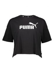 Puma Koszulka "Essential" w kolorze czarnym rozmiar: M. Czarne bluzki Puma, m, bez wzorów, z bawełny, bez kołnierzyka, bez ramiączek. Za 61.02 zł.