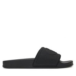Klapki Liu Jo. Czarne klapki Liu Jo, bez wzorów, bez obcasa. Za 169.99 zł.