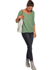 WITT WEIDEN Koszulka w kolorze zielonym rozmiar: 46. Zielone bluzki WITT WEIDEN, bez wzorów, bez kołnierzyka, bez ramiączek. Za 26.99 zł.