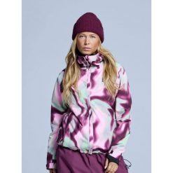 Kurtka narciarska damska - Arty - Ocieplana 2L - Tie-dye różowym i wielokolorowy. Zielone kurtki narciarskie POEDERBAAS, l, bez wzorów, z materiału, bez kaptura, narciarskie. Za 1,002.32 zł.