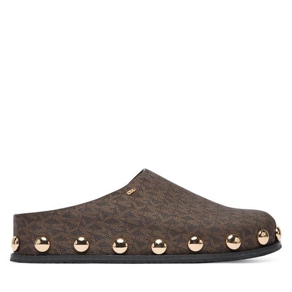 Klapki MICHAEL Michael Kors. Brązowe klapki MICHAEL Michael Kors, bez wzorów, bez obcasa. Za 769.99 zł.